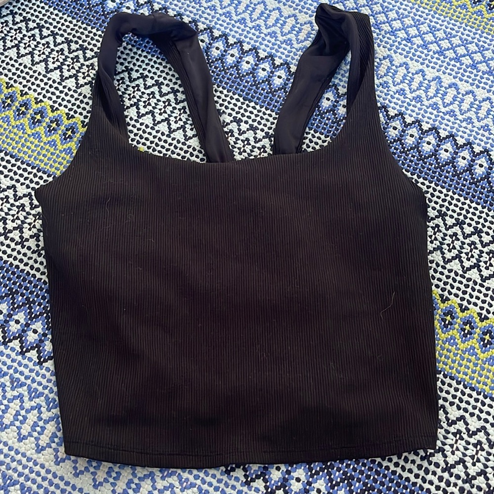 Black workout tank top ALO